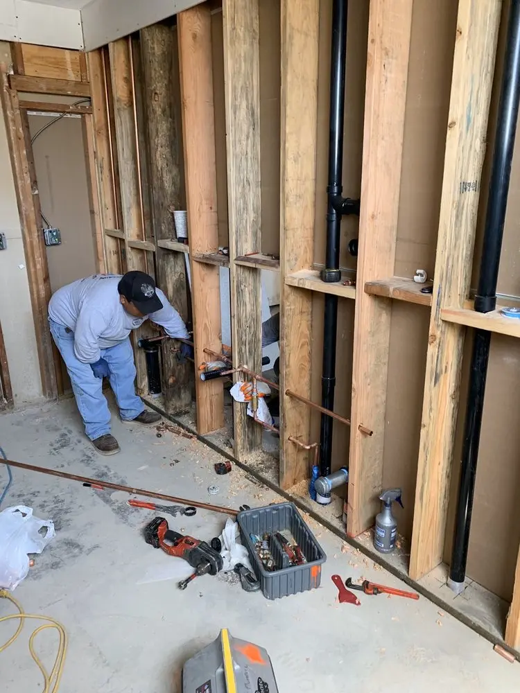 Commercial rough-in plumbing for Gas Line Repair in Ariel